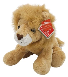 Gund Lion Rex Stuffed Animal Toy Plush Jungle Beige Brown 7.5" - Picture 1 of 5