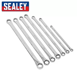 Sealey Premier Walldrive EXTRA LONG Anello Spanner Set 7pc Polished - 8mm-24mm - Picture 1 of 2