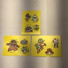 1989 Topps Nintendo Yellow Sticker Tips Card Lot (SUPER MARIO BROTHERS)