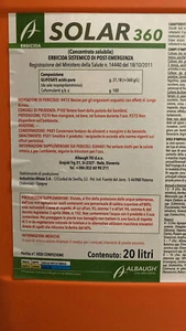 GLIFOSATE DISERBANTE ERBICIDA EQ SOLAR FREEWAY ,LITRI LT 1 , 5, 20 - Foto 1 di 1