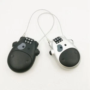 Motorradhelm einziehbar Stahlseil Draht Code Zahlenschloss Sicherheit - Bild 1 von 11