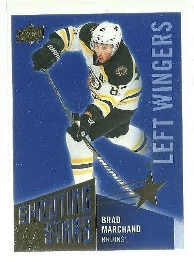  2018-19 Upper Deck Shooting Stars Left Wingers #SSL6 Brad Marchand (ref 58108) - Image 1 of 1