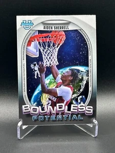 2024-25 Bowman University Chrome #BP-12 Aiden Sherrell Boundless Potential - Picture 1 of 2