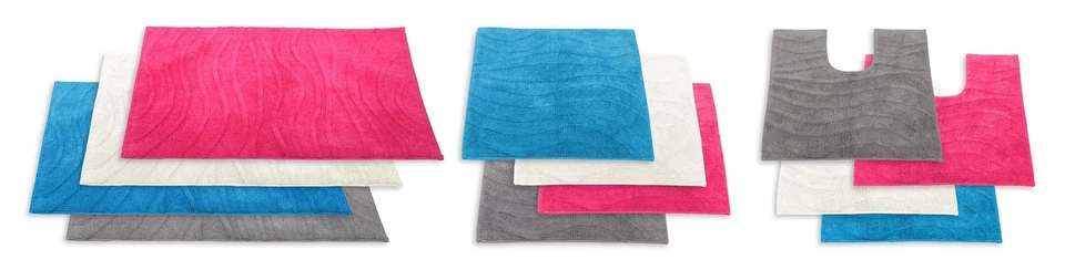Badezimmerteppich Wave Duschvorleger Badematte Badvorleger Bad Teppich - Bild 1 von 1
