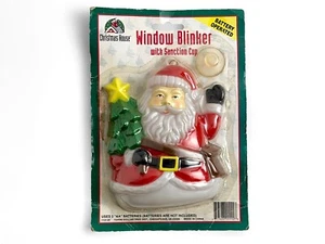 Vintage Christmas House Window Blinker Blinking Santa - Picture 1 of 5
