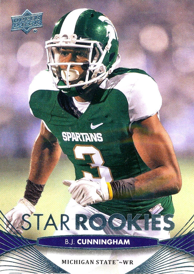 UPPER-DECK B.J. Cunningham RC EAGLES DOLPHINS CFL ALOUETTES MSU SPARTANS - Image 1 of 1