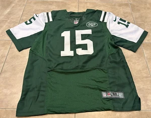 Brandon Marshall 15 New York Jets Green & White Men's Nike Sewn Jersey Size 52 - Picture 1 of 5