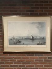 Boston - Engraving C. Mottram After The Watercolor by J.W. Hill • READ SHIPPING