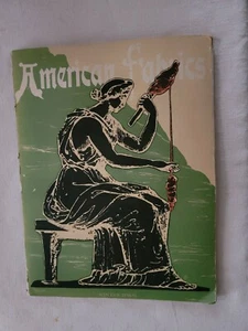 "American Fabrics Number 16 Winter 1950 - 51" Antique Vintage catalogue - Imagen 1 de 5
