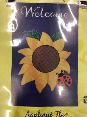 Evergreen Garden Flag "SUNFLOWER" Appliqué Flag 🌻🌻🌻 - Image 1 of 3