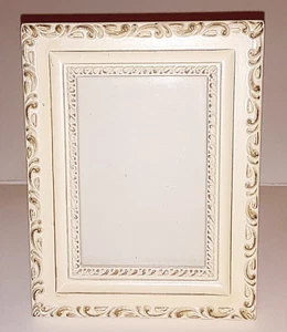 Picture Frame Cream Mini Rectangular Free Standing Magnets or Ribbon Rear Load - Bild 1 von 10