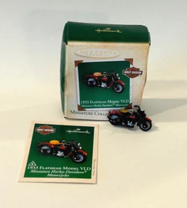 Harley Davidson #6 1933 modelo Flathead VLD - 2004 adorno miniatura Hallmark - Imagen 1 de 8