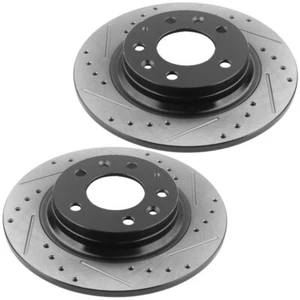 280mm Rear Drilled Brake Rotor For Ford Fusion Mazda 6 Lincoln MKZ Zephyr H09 CA - Bild 1 von 5