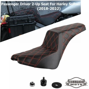 Driver Passenger 2-UP Seat For Harley Softail FLSL Street Bob FXBB FXBBS 2018-25 - Picture 1 of 7