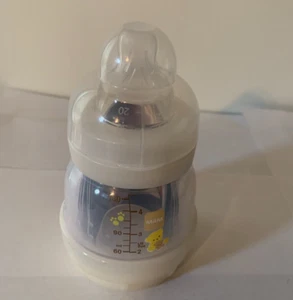 MAM Anti-Colic Baby Feeding Bottle 4.5 oz Clear Brand New Dishwasher Safe - Picture 1 of 9