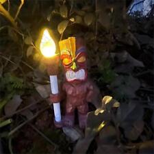 Solar Powered Garden  Figurine Outdoor Lifelike Maya People Light Totem Ornament