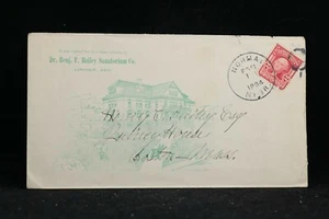 Nebraska: Lincoln 1904 Bailey Sanitorium Building copertina pubblicitaria illustrata - Foto 1 di 2