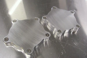 For Billet Specialties Street Lite Wheels Block-off Aluminum Flat Caps 1/2" Pair - Picture 1 of 7