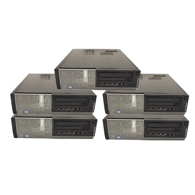 5 x Dell OptiPlex 7010 Desktop Intel i3-3220 3.1Ghz 8GB 500GB HD DVD HDMI W10 - Image 1 of 4