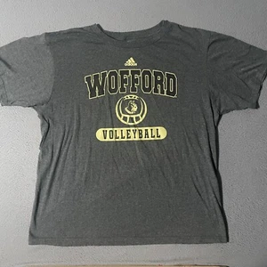 Wofford Terriers Women’s Large ADIDAS T-shirt Gray Volleyball Go-to Tee EUC - Picture 1 of 6