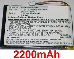 Batterie 2200mAh type 310420052281 40J3659 447437502222 Pour Philips RC9800I/17 - Photo 1 sur 1