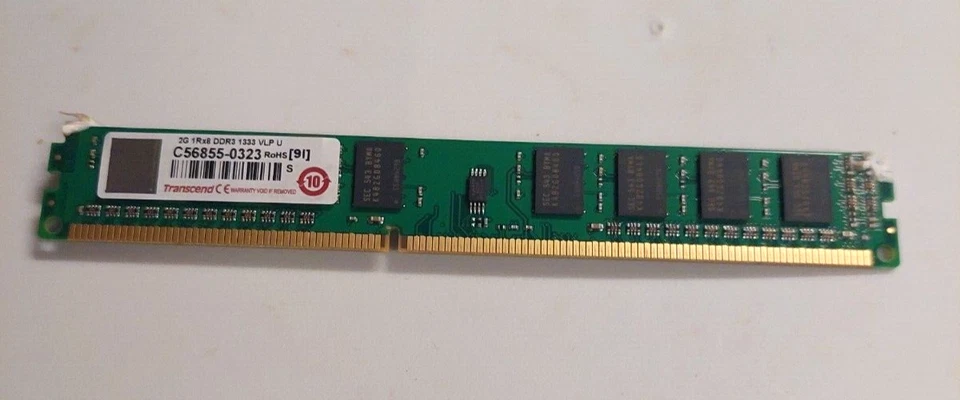 Transcend 2GB RAM DDR3 1333 VLP U Low profile Memory TESTED FREE SHIPPING RARE - Image 1 of 2