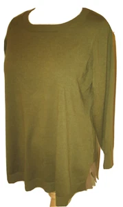 NWT Womens Attitudes by Renee Pullover Sweater with Contrast Tipping - 1X - Bild 1 von 9
