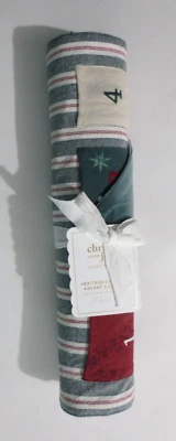POTTERY BARN KIDS - New CHRIS LOVES JULIA Christmas Advent Calendar - 16" x 44" - Image 1 of 4