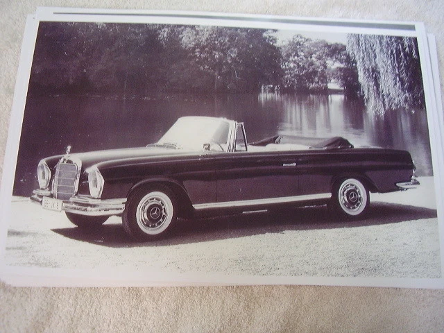 1960 'S 1961? FOTO MERCEDES BENZ 220 SE CABRIOLET 11 X 17 Foto 1 de 1