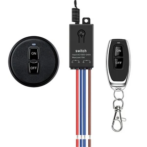 Wireless Light Switch and Receiver Kit,Mini Remote Control Switch, AC 110V/12... - Picture 1 of 7