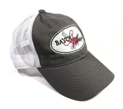 Bayou Legacy Trucker Hook/Loop Back (Gray/White) Logo Hat #CAP-GW - Image 1 of 2