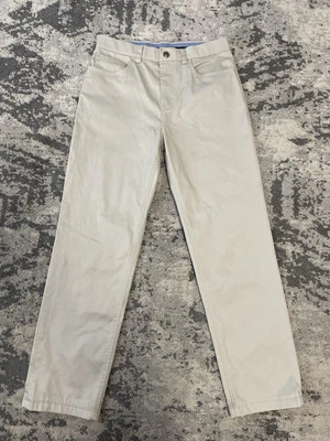 Pantalones Brooks Brothers polar para niños 16 beige frente plano vestido chino calce clásico Foto 1 de 4