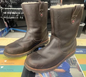 Botas Ugg Stoneman Wellington Hombres 11 Marrón Cuero Forrado Impermeables Vibram1006046 - Imagen 1 de 5