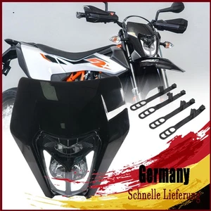 E-Nummer LED Scheinwerfer DRL mit Maske Für KTM EXC XCW 250 350 450 500 SMCR 690 - Bild 1 von 11