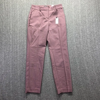 Express Columnist Pants Womens 0R Mauve Ankle Mid Rise Stretch Dress Trousers - Image 1 of 4