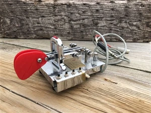 Telegraph Key, Morse Code, Vibrokeyer, Ham Radio, Iambic Paddles, Vibroplex, A - Picture 1 of 8
