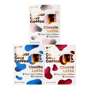 Copper Cow Premium Pour Over Single-Serve Vietnamese Coffee | Classic Black, ... - Picture 1 of 6