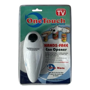 GRIP MATE One Touch Can Opener Easy On Hands Cuts From Side Automatic Portable - Picture 1 of 4