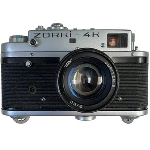 Zorki 4K Rangefinder Camera Jupiter-8 Lens Soviet Vintage USSR - Picture 1 of 5