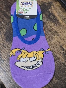 Calcetín forros Nickelodeon para mujer NUEVO Rugrats No Show forro zapato talla 5-10 calcetín 9-11 - Imagen 1 de 5