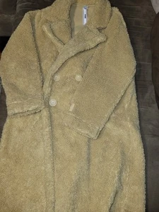Medium Full Length Brown Sherpa Teddy Button Coat from PINK🧸 - Picture 1 of 9