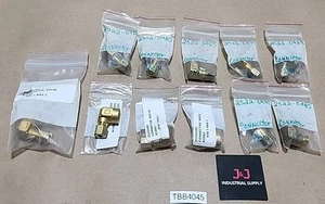 *NEW SURPLUS* [11] Parker 2522-0485 Brass Female Elbow Connectors + Warranty!  - Picture 1 of 7