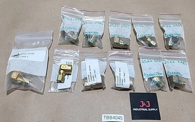 *NEW SURPLUS* [11] Parker 2522-0485 Brass Female Elbow Connectors + Warranty!  - Image 1 of 4