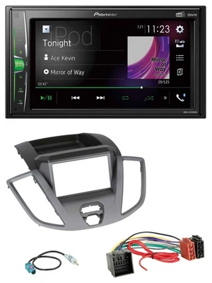 Pioneer 2DIN MP3 DAB USB Bluetooth Autoradio für Ford Transit 2018-2019 schwarz - Bild 1 von 4