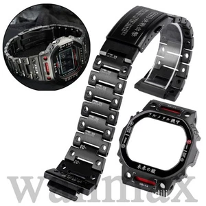 High-end Metal Watch Strap+Stainless Steel Case Cover For Casio DW5600 GW-B5600 - Picture 1 of 7