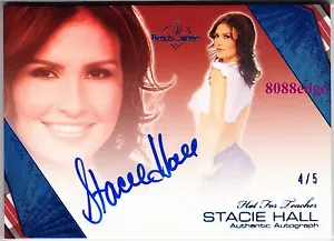 2011 BENCHWARMER BLUE AUTO: STACIE HALL #4/5 AUTOGRAPH HOT FOR TEACHER MTV HILLS - Picture 1 of 5