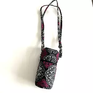 Vera Bradley Crossbody Water Bottle/Drink Holder w/Pocket Adjustable Strap - Picture 1 of 5