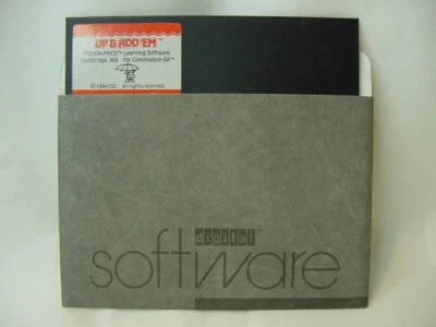 VTG COMMODORE 64 SOFTWARE FLOPPY DISC  - FISHER PRICE UP & ADD EM - Image 1 of 3