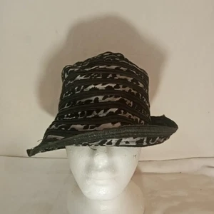 August Accessories Damen Leoparden Streifen Cloche Hut-Einheitsgröße - Bild 1 von 9