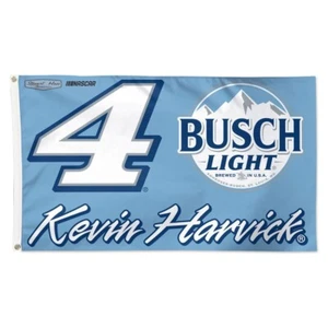 KEVIN HARVICK #4 BUSCH LIGHT 3'X5' TEAM FLAG NEW WINCRAFT 🏁 - Picture 1 of 1